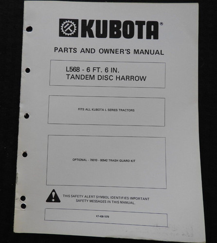 Kubota séries tracteur l568 - tracteur,