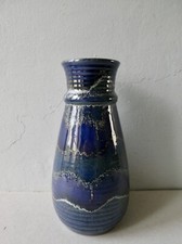 vase en céramique bleue
