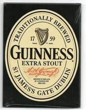 NOSTALGIC ART ; magnet frigo; GUINNESS EXTRA STOUT ; 6 X 8 cm ; aimant puissant.