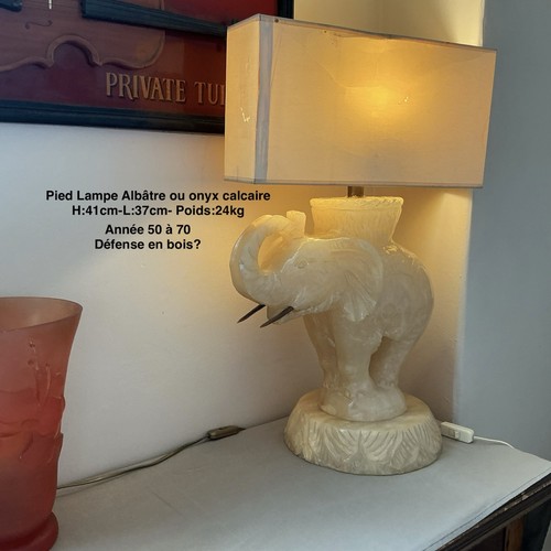 Grand pied lampe eléphant - grand, de