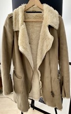 VESTE SYNTHÉTIQUE EFFET PEAU RETOURNÉE IKKS TAILLE 38