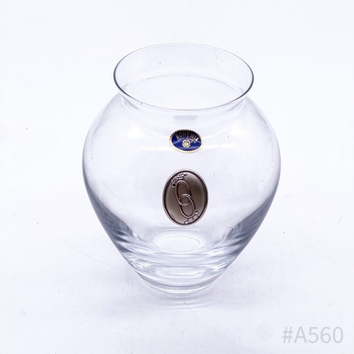 Vintage bohemia vase verre - vase,
