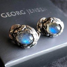 Rare Boucles d'oreilles Georg Jensen 1997 Georg Jensen argent 925 DANEMARK