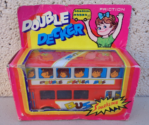 Jouet bus double decker rouge - bus,