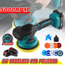 Polisseuse Lustreuse Machine à Polir sans Fil 21V Kit Complet Éponges 2 Batterie
