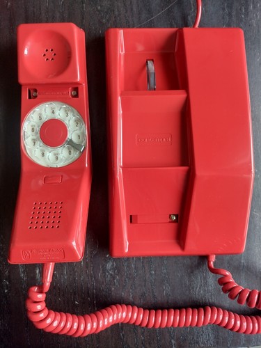 Ancien téléphone neuf rouge - téléphone,