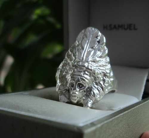 Bague vintage argent chef - bague,