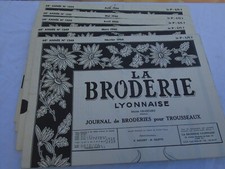 5 revues anciennes La broderie