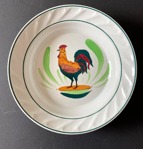 Ancien plat coq pexonne - ancien,