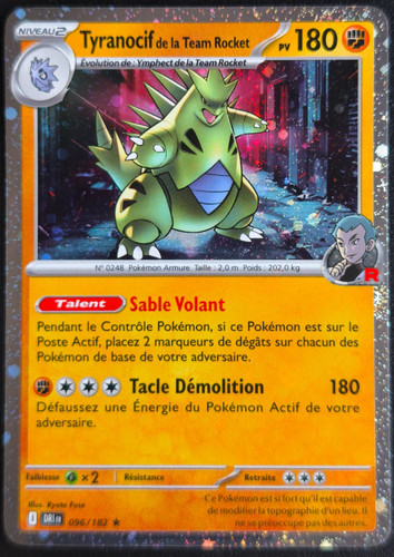 Carte pokémon tyranocif - carte,