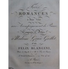 BLANGINI Félix Trois Romances