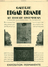 Publicité ancienne galerie