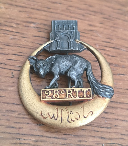 Insigne rtt régiment de - 28°,