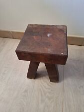 Petit Tabouret Carré,  En Bois. Pour Pot De Fleur.  Déco Montagne,  Chalet