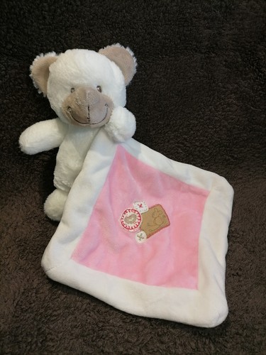 Doudou peluche ours mouchoir - peluche,