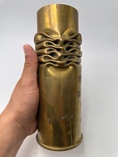 Vase froissé artillerie obus Artisanat de tranché SMA Schneider 1915