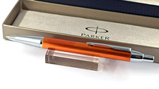 Stylo bille Parker Urban orange chromé neuf avec boîte ballpoint pen France
