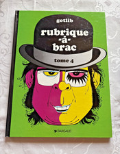 BD GOTLIB / RUBRIQUE A BRAC TOME 4 / DARGAUD  / QUASI NEUF