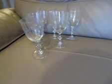 6 verres à eau en cristal