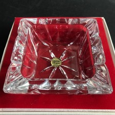 Neuf CRISTAL D'ARQUES CENDRIER vide poche TRIANON 14 ancien vintage