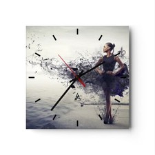 Horloge murale en verre