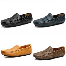 mocassin cuir homme noir bleu