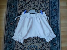 Lingerie ancienne Culotte de fillette vers 1900 brodée