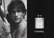 Publicité papier Parfum. Perfume ad. Allure Homme sport de Chanel  double page 