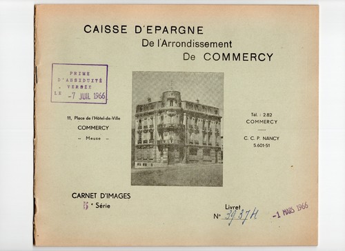 Caisse epargne commercy 1966 - caisse, d'epargne