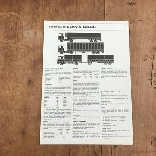 Brochure camion n131 scania - brochure,