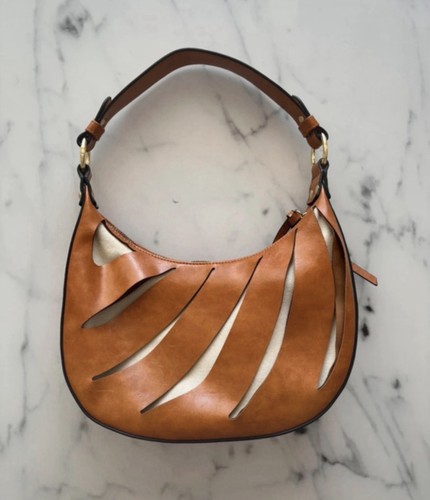 Sac hobo vintage cuir camel - hobo,