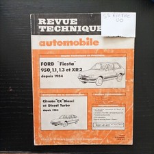 Revue Technique Ford Fiesta XR2 1.6 950 1.1 1.3 S L Ghia super festival dep 1984