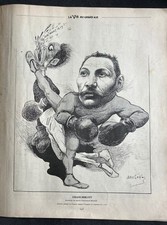 1901 BOXE FRANÇAISE - SOUVENIR DU MATCH CHARLEMONT = DRISCOLL Par EMILE COHL