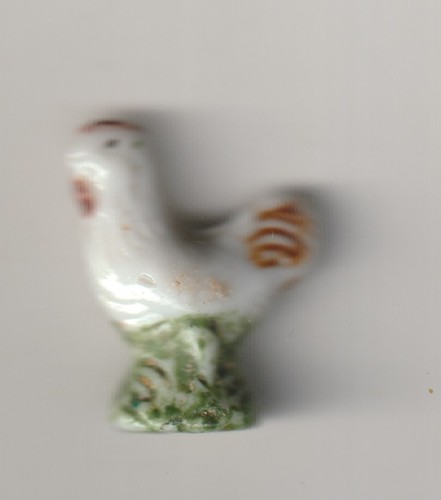 Fève ancienne poule sur - ancienne,