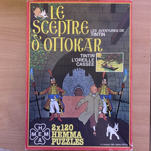 Puzzle tintin 1983 sceptre - tintin, le