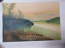 LITHOGRAPHIE DE XAVIER DEGANS SIGNÉE  DANS LA MARGE