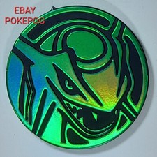 RAYQUAZA 2012 TM Jeton Pièce Coin Pog Pokémon Emerald Rainbow Holofoil Ø 30 mm