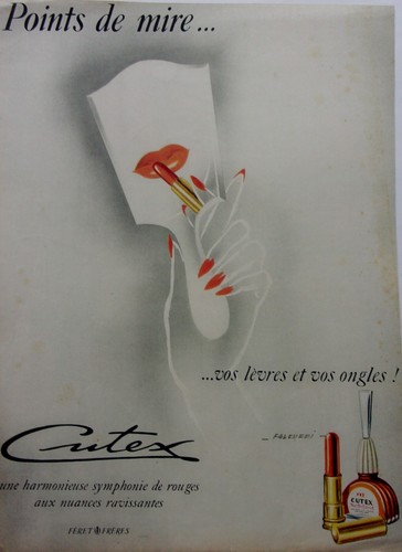 Publicite cutex dessin par - dessin,