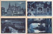 Lot de 4 cartes postales