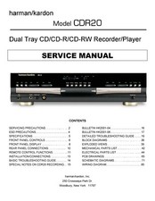 Service Manuel D'Instructions