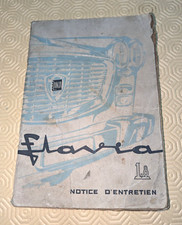 Notice d'entretien FIAT 500 Jardinière 1960