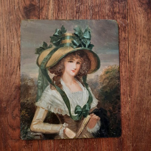 Tableau huile carton portrait - carton,