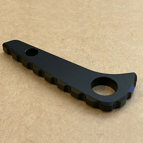 Black anodized titanium back - black,