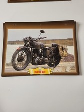 Bsa WD M20 1939 carte Fiche Motos Passion Édition Atlas