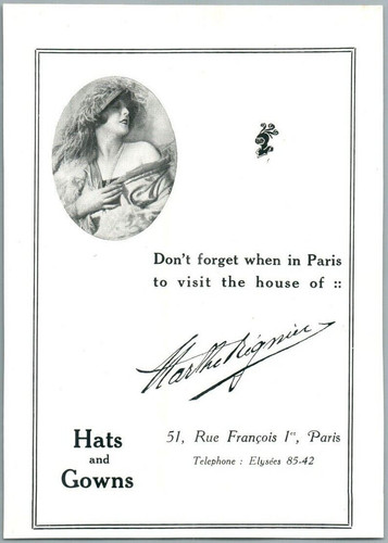 Marthe regnier modiste chapeau - marthe,