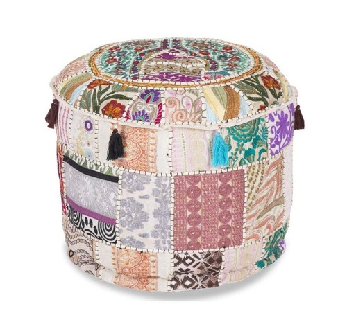 Round pouf cover - round,