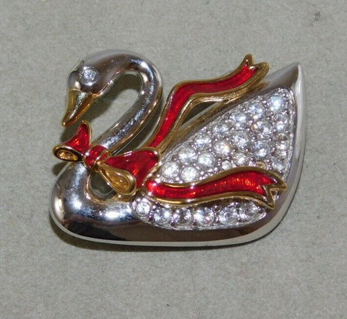 Signé cygne swarovski noël - swarovski,