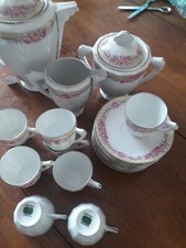 service café limoges MOD décor fleurs rose bord jaune