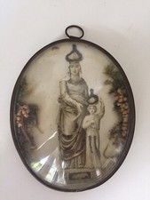 Petit cadre médaillon sainte