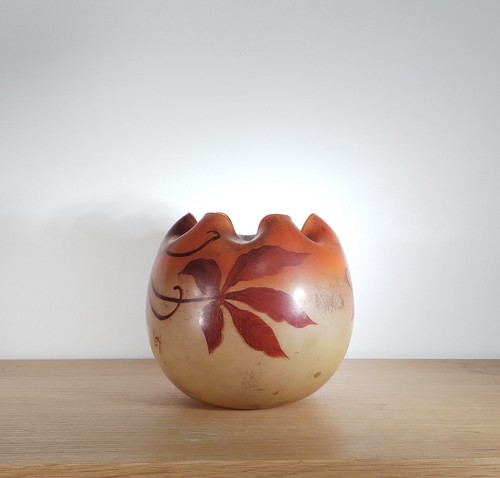 Legras vase boule verre - boule, en